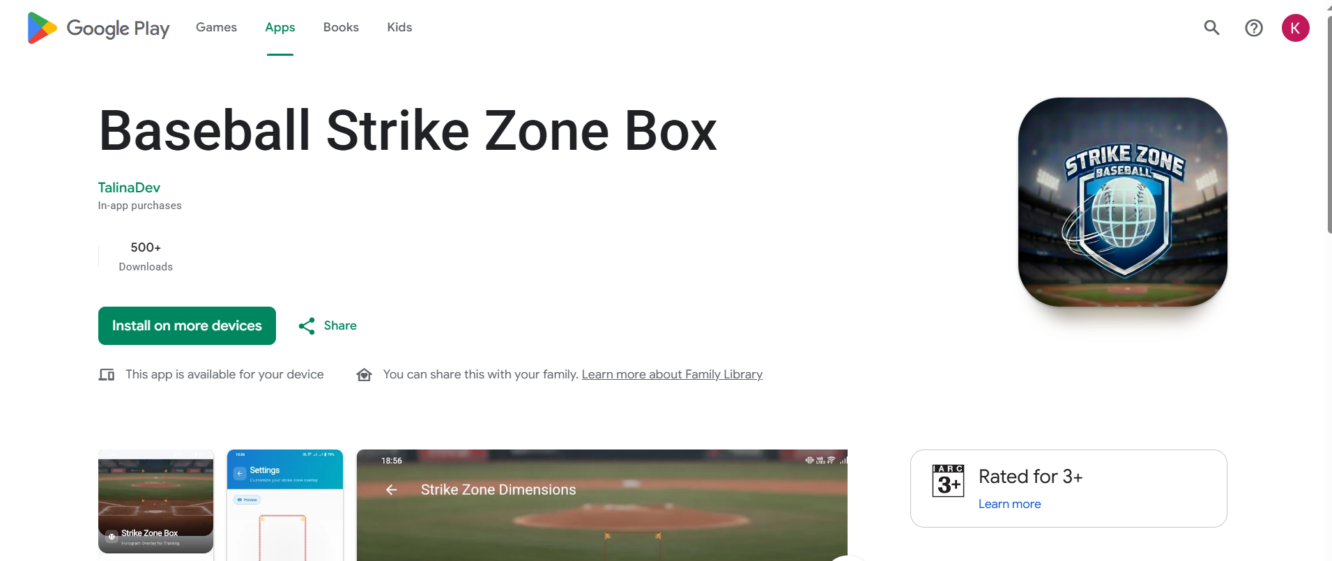 Baseball Strike Zone
